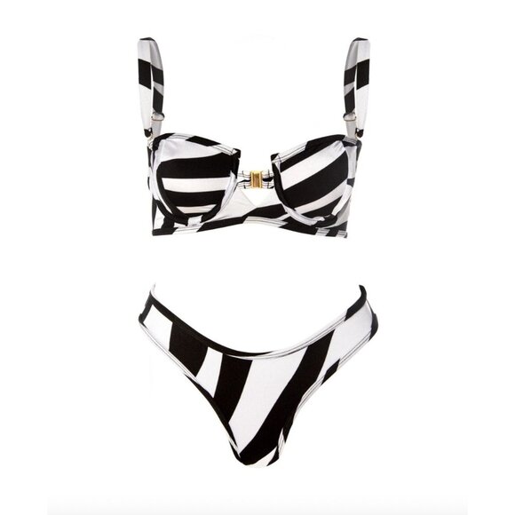 Cherina Beachwear Coco Bikini in Zebra - Picture 1 of 5